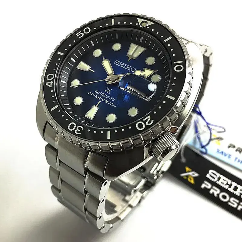 Seiko Prospex Turtle Special Edition Sea Save the Ocean Men's Watch- SRPE39K1